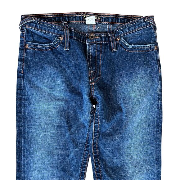 Y2k Von Dutch Levi Low Rider Low Rise Flare Jeans Womens 27 Blue Rocker Vintage - Picture 3 of 15